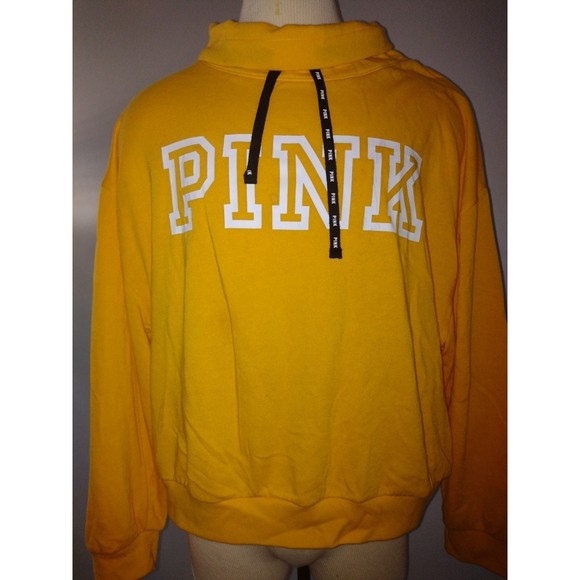 Victoria Secret Pink Graphic Cowl Slouchy Pullover Sweatshirt - Picture 3 of 8